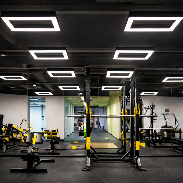 Rectangular Ring Shape Customized Profile Hanging Light